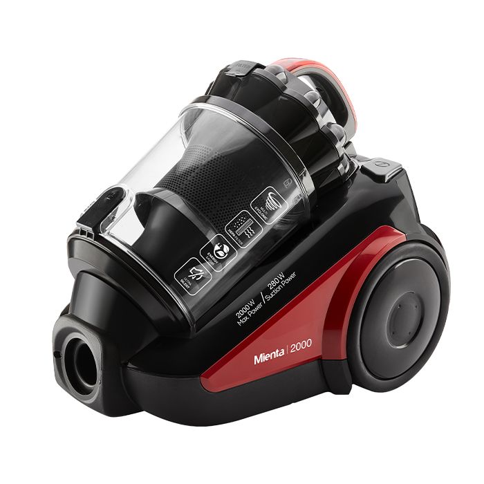 Mienta Torq Vacuum Cleaner, 2000 Watts, Black and Red - VC19604B