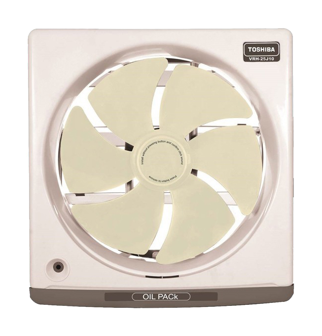 Toshiba Kitchen Ventilating Fan, 25 cm, White - VRH25J10