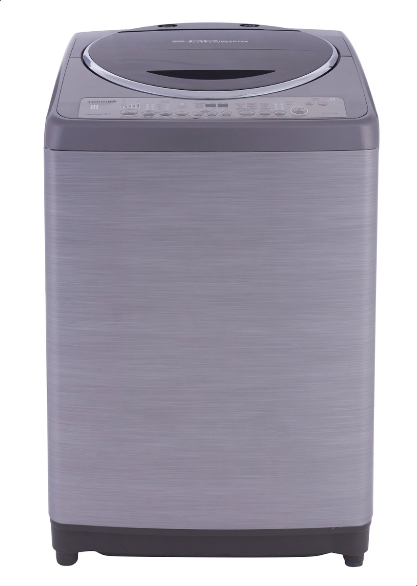 Toshiba Top Loading Washing Machine With Pump, 13 KG, Silver - DC1300SUPSS