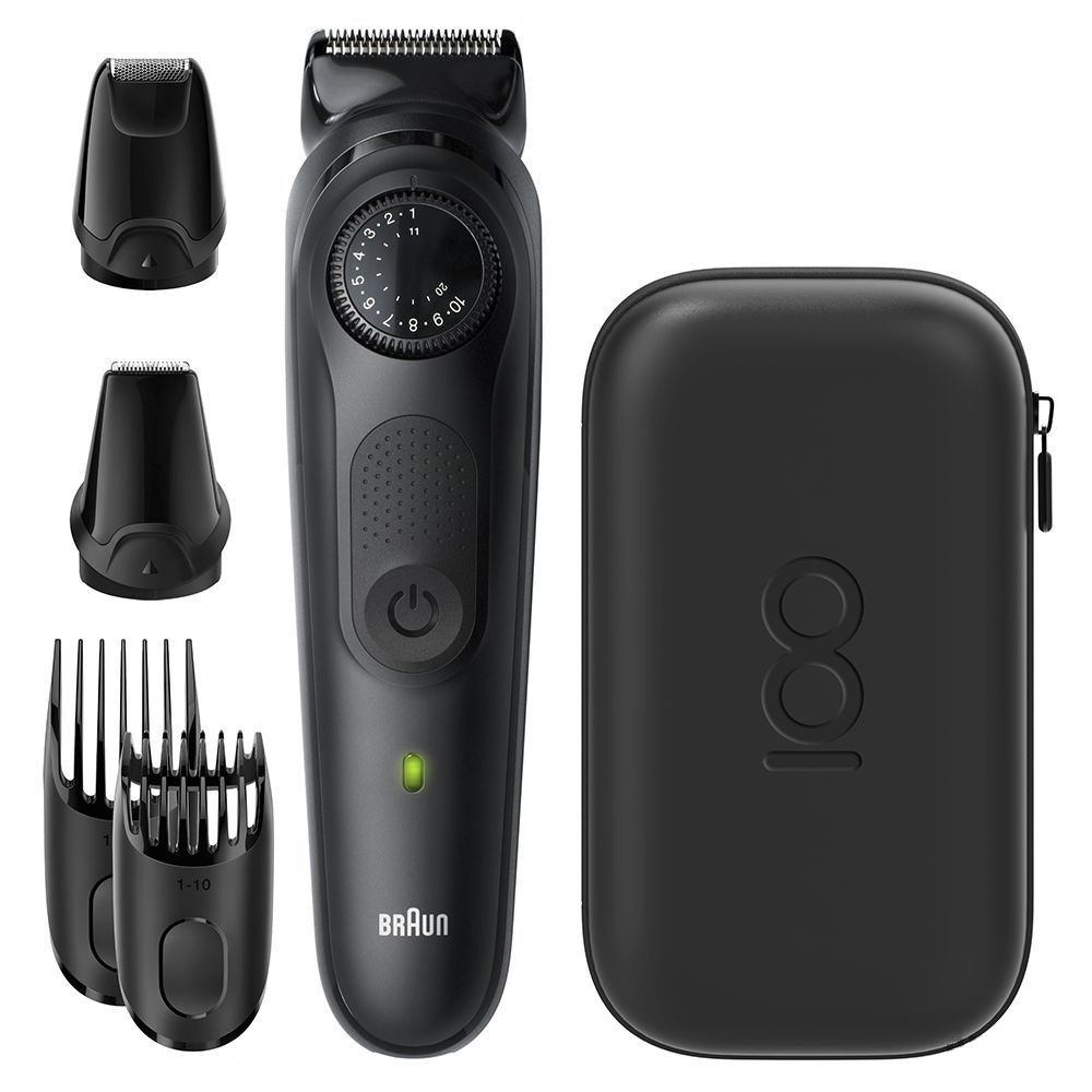 Braun 100 Years Limited Edition Rechargeable Hair Trimmer, Black - MBBT7