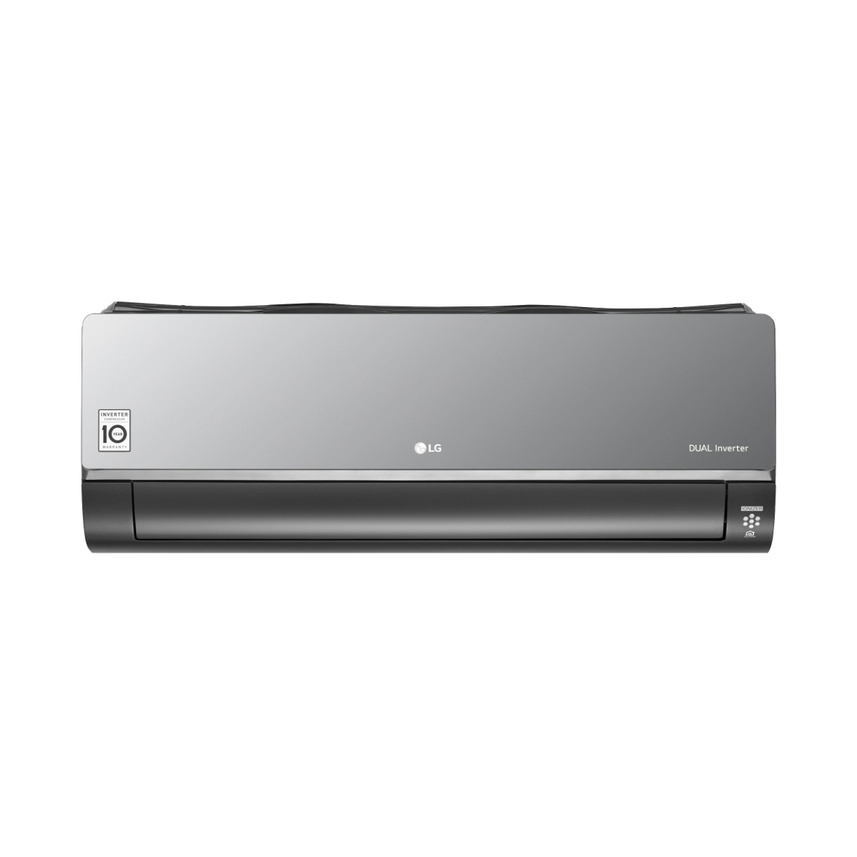 LG Dual Cool Split Inverter Air Conditioner, 1.5 HP, Cooling And Heating, Black - S4-W12JARMA