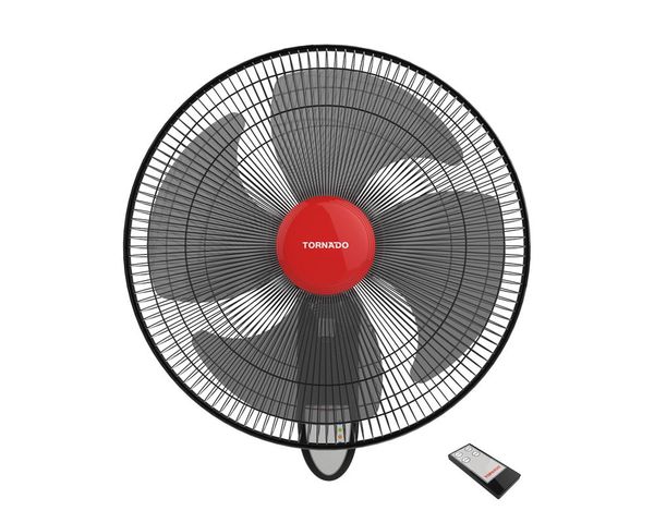 Tornado Wall Fan with Remote Control, 16 Inch, Black - EPS-16R