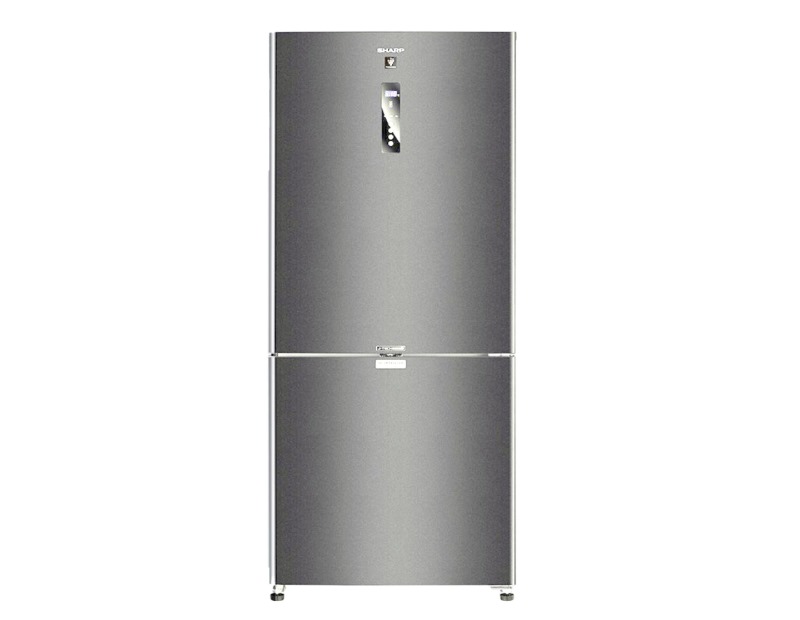 Sharp No Frost Refrigerator, 558 Liters, Inverter, Stainless Steel - SJ-PV73K-DST