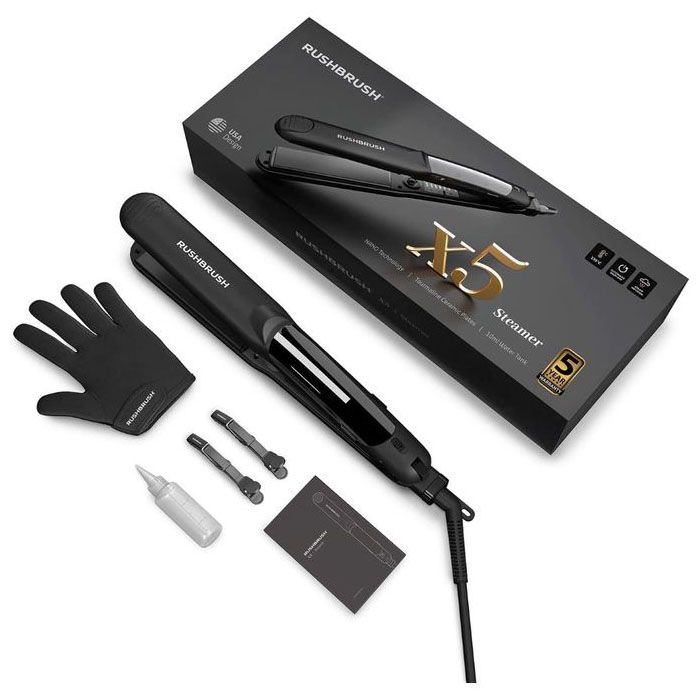 Rush brush steam straightener shop