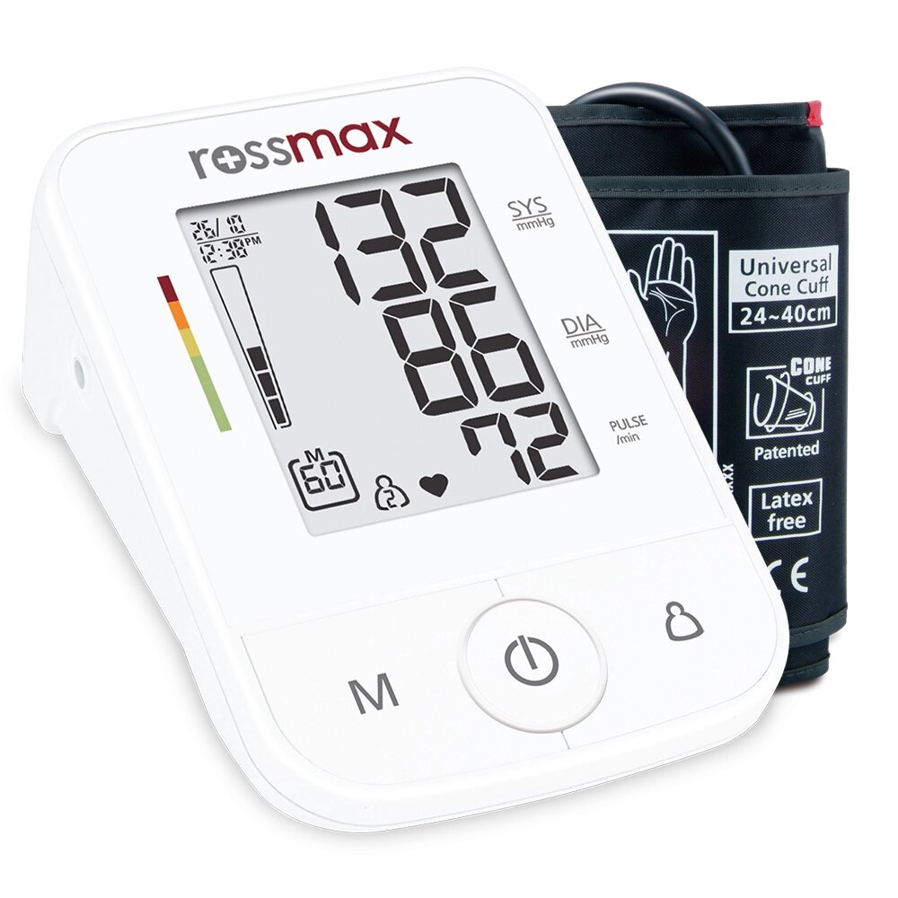 Rossmax Automatic Upper Arm Blood Pressure Monitor, White - X3