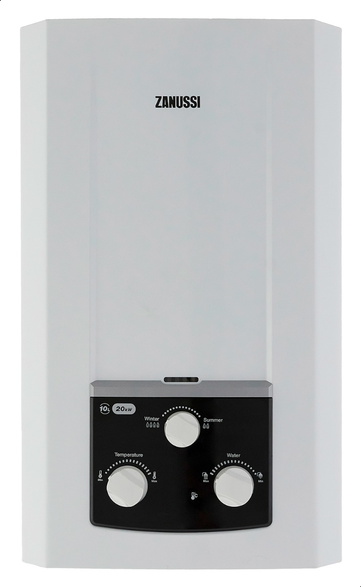 Zanussi Delta Gas Water Heater,10 Litre , White - ZYG10113WL