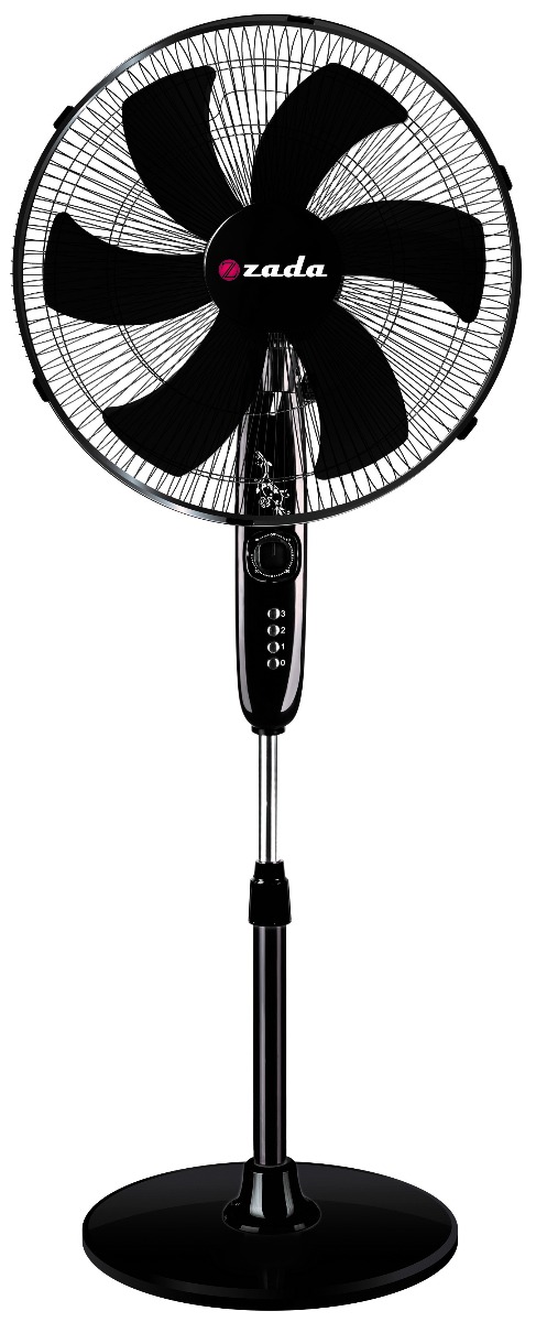 Zada Stand Fan Without Remote Control, 20 Inch, Black - ZSF-205